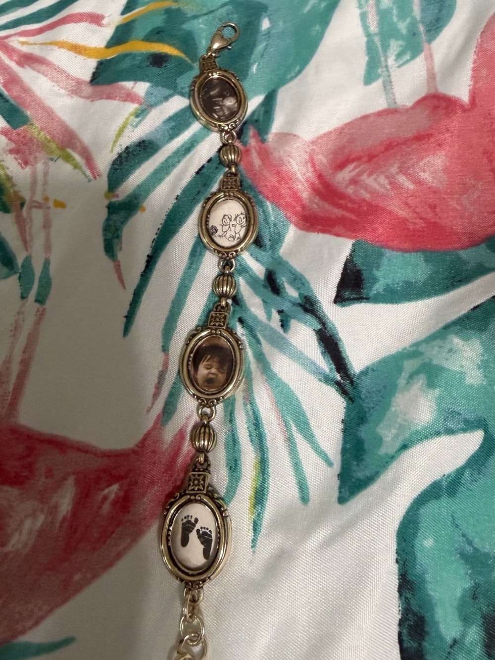 Brighton Gold-Tone Multi-Frame Photo Charm Bracelet